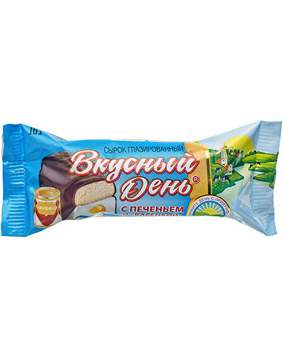 Сырок с печеньем и вареной сгущенкой - детское питание от Саратовского комбината.